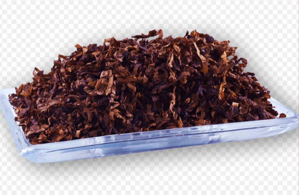 Листья табака Burley демонстрируют свой насыщенный коричневый цвет.